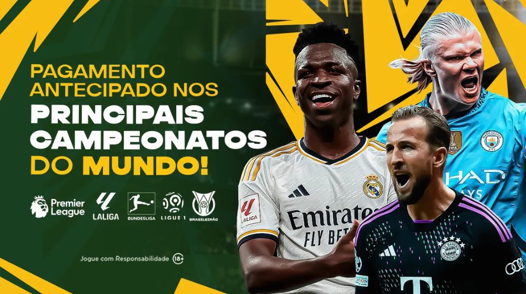 Placar de um jogo de futebol mostrando um time com 2 gols de vantagem.
