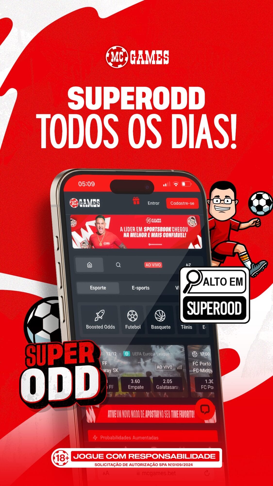 Apostar com as super odds exclusivas da MC Games. Cotações altas para eventos de esportes, basquete e outros de 2025.