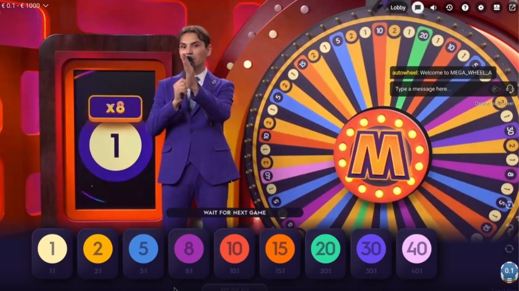 Demo do jogo Mega Wheel Pragmatic Play disponível grátis.