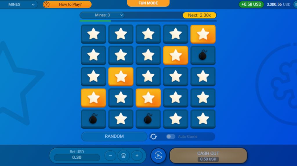 Mines jogo do campo minado online da Spribe com tabuleiro 5x5.