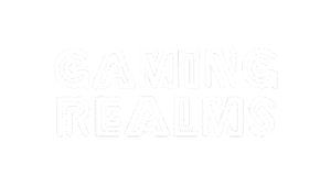 Logo do provedor de software de cassino online Gaming Realms.
