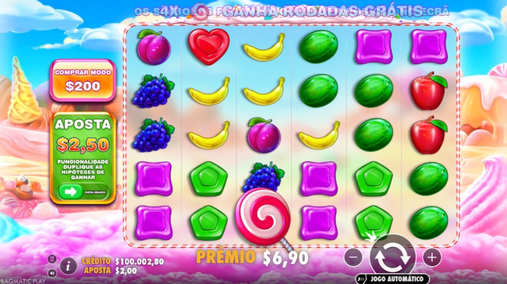 Rodadas grátis do slot Sweet Bonanza Pragmatic Play.