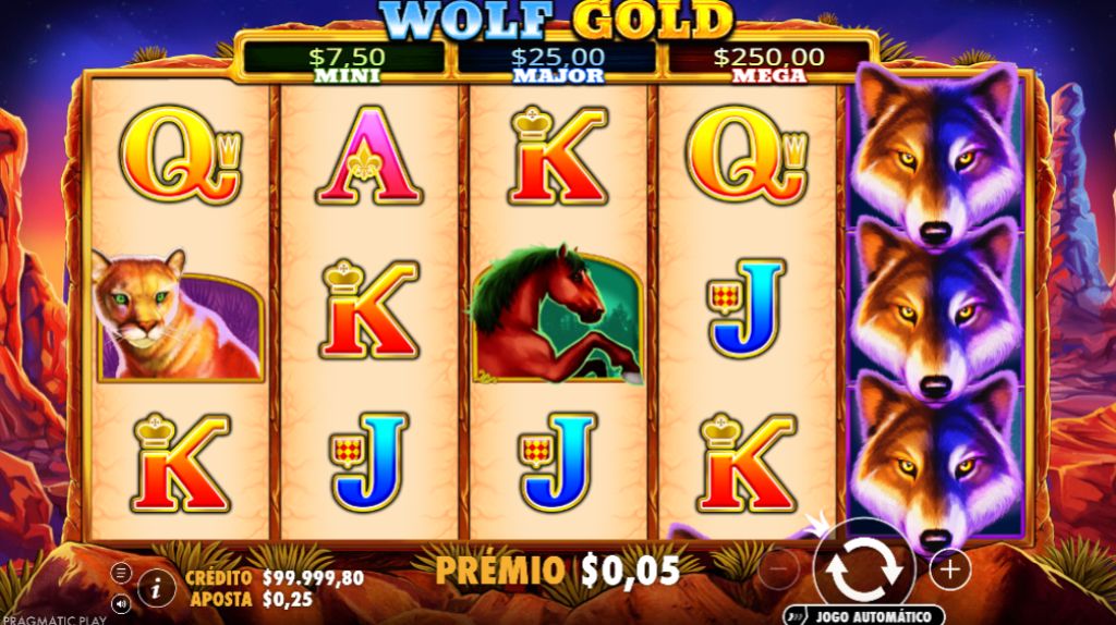 Slot Wolf Gold versão demo grátis da Pragmatic Play.