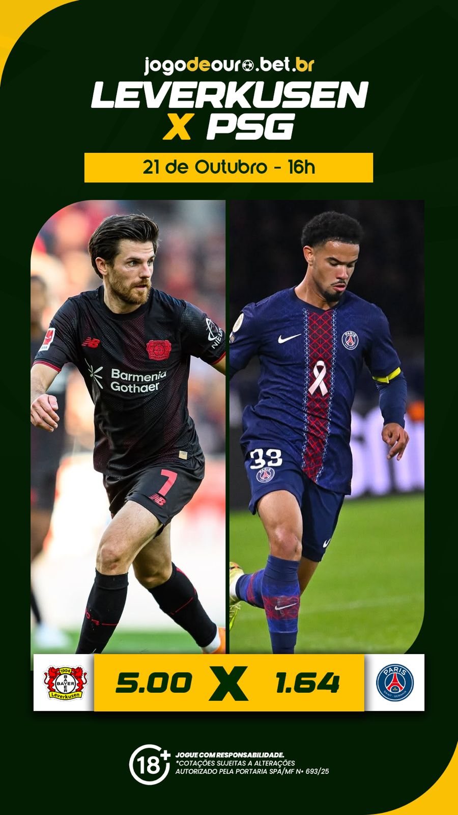 Bayer leverkusen vs PSG.